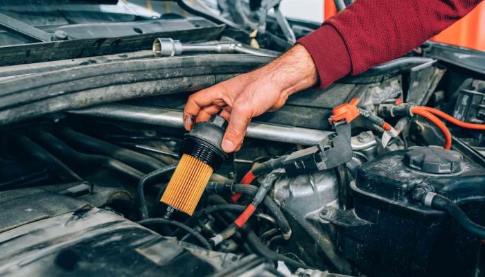 oil filter change