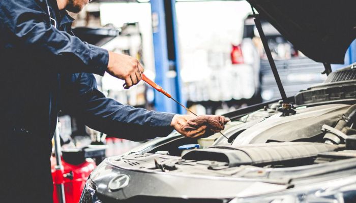 engine oil check
