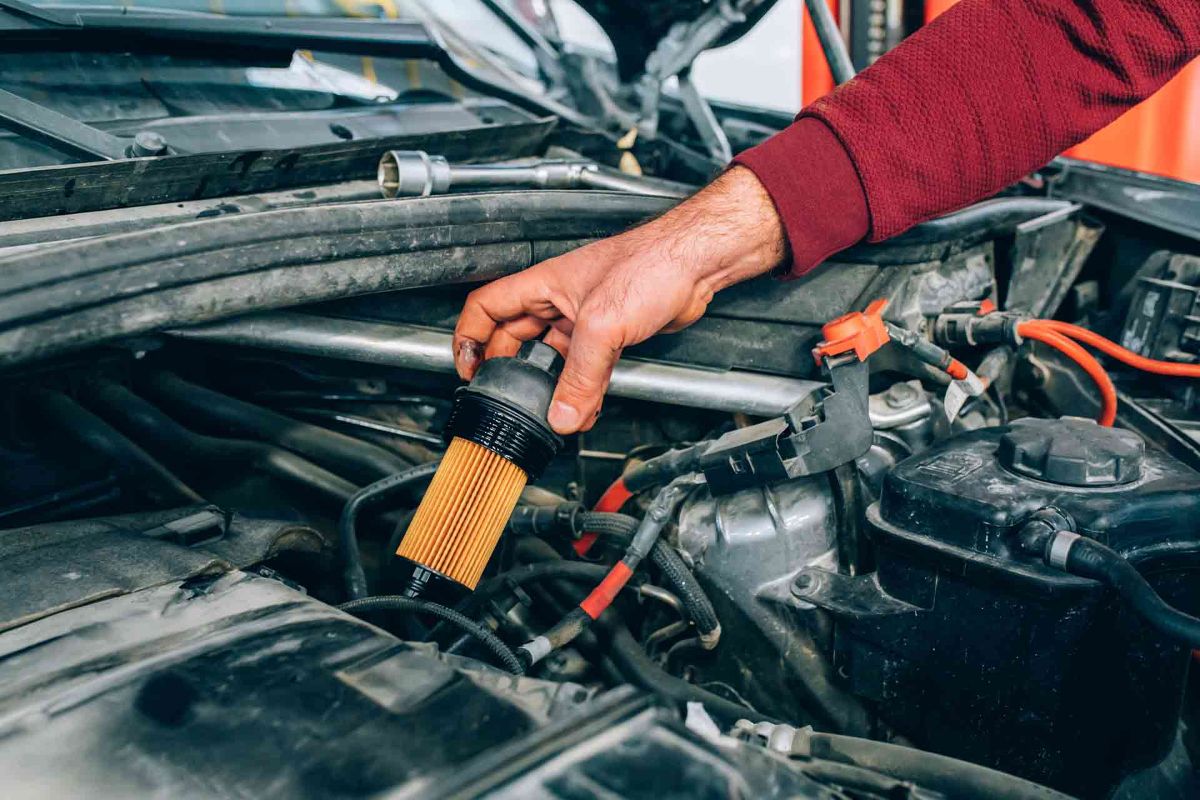 oil filter change